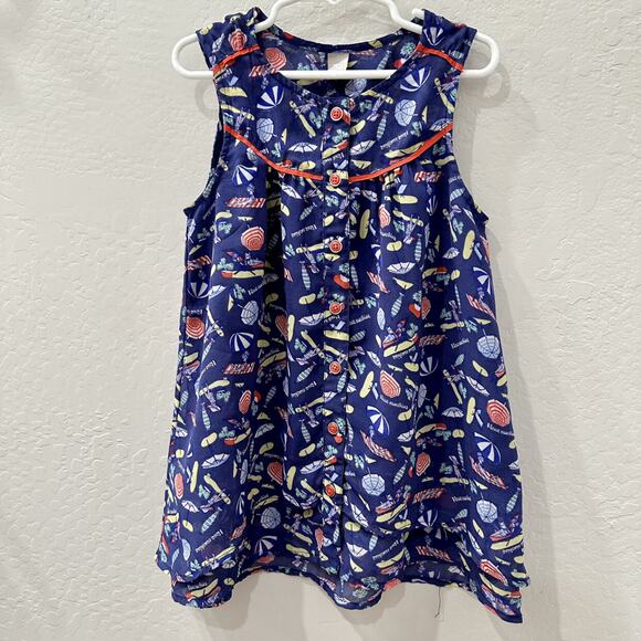 Tu Summer Beach Vacation Tank Tunic Top - Picture 1 of 8